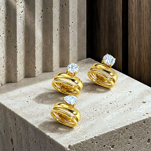 Anillos Dobles Brillantes